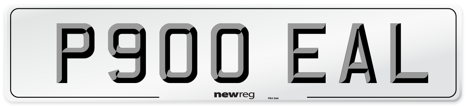P900 EAL Number Plate from New Reg